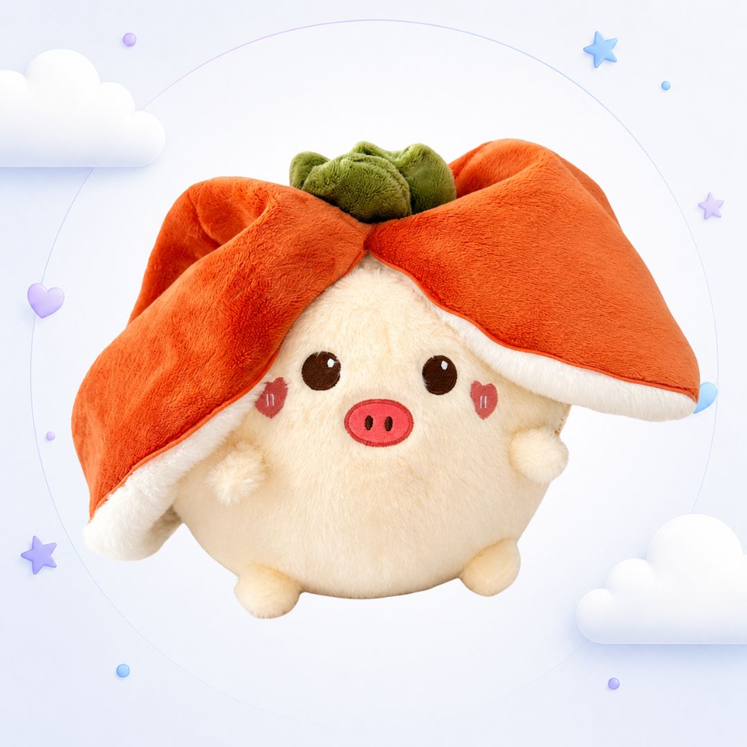 Peluche Cerdito Naranja Convertible Importado